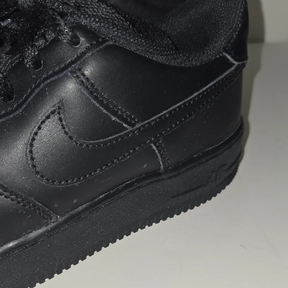 🖤Nike Air Force 1 Low Triple Black Youth 5.5Y Sneakers